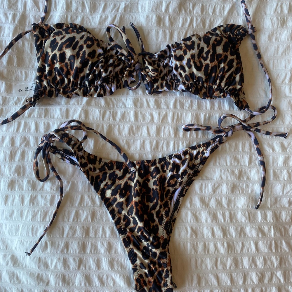 Shein leopard swim suit
